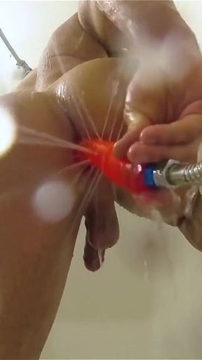 Using a Shower Spray Dildo