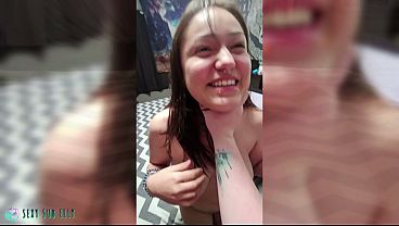 18 year old Native American from Montana teases daddy all day long &amp_ gets whats coming to her!