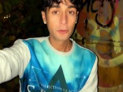 Middle east boy chews and swallows anon cum after anonymous public blowjob