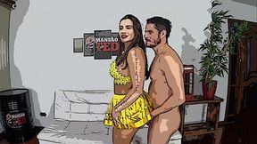 Jully Souza em anal intenso vers&atilde_o desenho