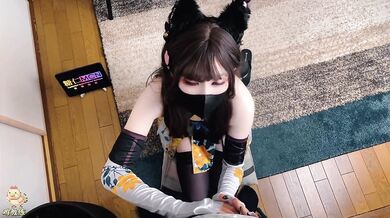 Naraka Bladepoint--Kurumi Cosplay, footjob & hard sex