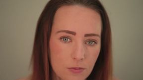 Close Up Redhead Smoking - Sensual Lip Tease, Thick Smoke Exhales & Mouth Fetish
