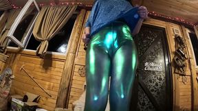 deep blow-job and cum play on my shiny cameltoe 285