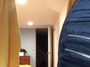 Domina's Tight Ass (trans, crossdress, fetish, pantyhose, transformation, female mask, mask, wig)