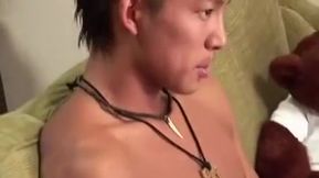 Asian cutie serviced by gay guys