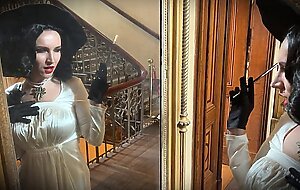 Lady Dimitrescu sucks and fucks . Resident Evil Village Cosplay Halloween 2023