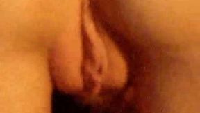 Pink and fluffy pussy of my teen girlfriend all shaved and horny