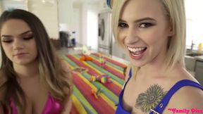 Kiara Cole, Athena Faris Sneaky Threesome Sex