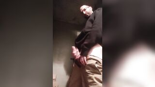 Masturbating off in the mansion's cellar