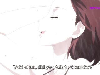 1st Time in the Chicks's Washroom: Hirsute Snatch Touch in the Public Steam Room - Comics Manga(ENG Sub)