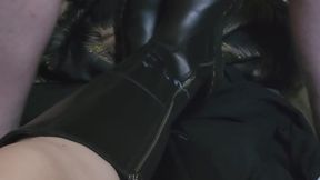 Primey cums on Jax's brand new Black Dr Martens Amaayah Boots