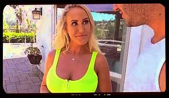 Busty Blonde MILF Brandi Love Seduces Poolboy