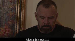 MaleIcons.com - Naughty gay's anal love with boyfriend's beefy father's big cock and