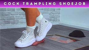 Goddess Amber - Smashing The Cum From Your Balls Under My Converse Chuck Taylor Platform Trainers (229) - Stage Cam - Cock & Balls Trampling Shoejob