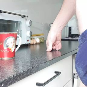 Perving at me while making coffee (requested)