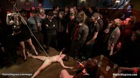 ”Gagged bound slave rough ravaged”