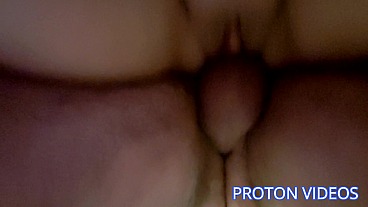 Tits job and bareback rear fucking the sub