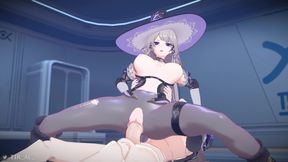 Herta - Sitting on His Face and Then on Futa Dick