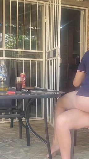 Captivating moment from "Fucking my friends cheating wife amazon position outdoor"