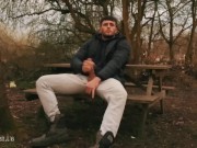 DANNY BLU WANKS ON THE NATURE TRAIL