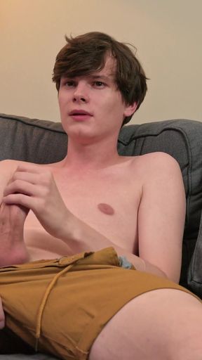 Skinny Surfer Twink Jerks off Big Dick