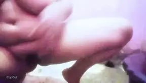 Big-titted Mom Practices DIY Vaginal Hygiene