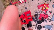 Crushing Toy Truck and Fire Station in Combat Boots
