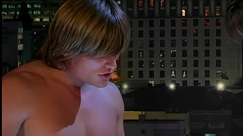 Blonde superstar shares her ass in intense threesome