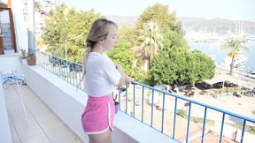 fucking a cute blonde teen with a huge ass
