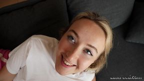fucking a cute blonde teen with a huge ass