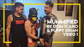 Dom Ícaro & Puppy Drian mummified me - Video 1 (1080p) Gay Bondage - Gay Domination - Mummification - Tape Bondage - Puppy Play - BDSM