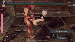 orc monster fucks warrior s tight pussy and cums inside