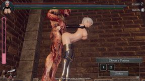 orc monster fucks warrior s tight pussy and cums inside