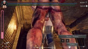 orc monster fucks warrior s tight pussy and cums inside
