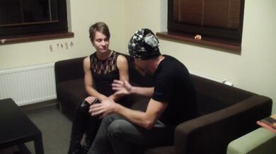 Innocent petite casting gives tight wet pussy to big cock in Norway