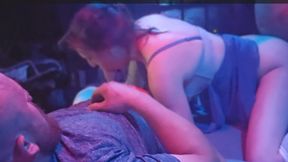 Delilah enjoys being split &mdash;  taking and giving deep penetration