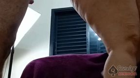 HUSBAND PUT ON A CAMERA AND PICKED IT UP WHEN THE NEIGHBOR CAME ON ME