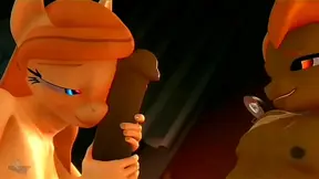 MLP 3D Fantasy – Hot Unicorn Encounter Under Moonlight Ride