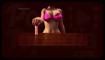 3D POV Busty Chick Solo Pink Bikini JOI Breast Expansion with Sound Latest upload