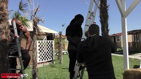 small bts of the scene: welcome to the jungle, black meat matter! - benny green, 2on1, bbc, atm, dp, rough, gapes, creampie.