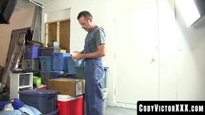 CodyVictorXXX.com - Old nice stud using sex toy to bust the fattest nut ever rough