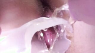 Pissed in her spread holes