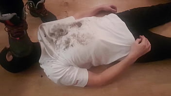 Under muddy boots after hike