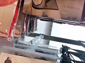 Your step mom lets you watch sexy outfits while masturbating in a shop: do you want to enjoy?