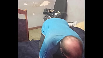 Step son suck step daddies cock deep ( Step son steps the big penis )