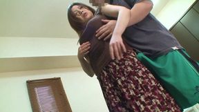 Mature Asian MATURE BABE Yumi Kajiyama gives a randy head to a lucky