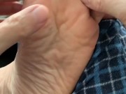 Wrinkled soles JOI