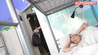 Blonde Teen Lilly Bella Gets Caught and Fucked by Security Guard Christian Clay - Horny Hostel
