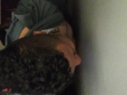 I get love getting my dick sucked through gloryhole