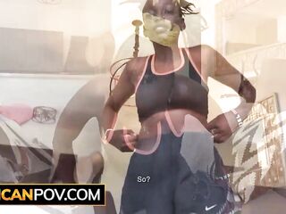 Busty Ebony MILF With Milky Boobs Gets Her Tight Pounded Raw POV By Hung Gringo